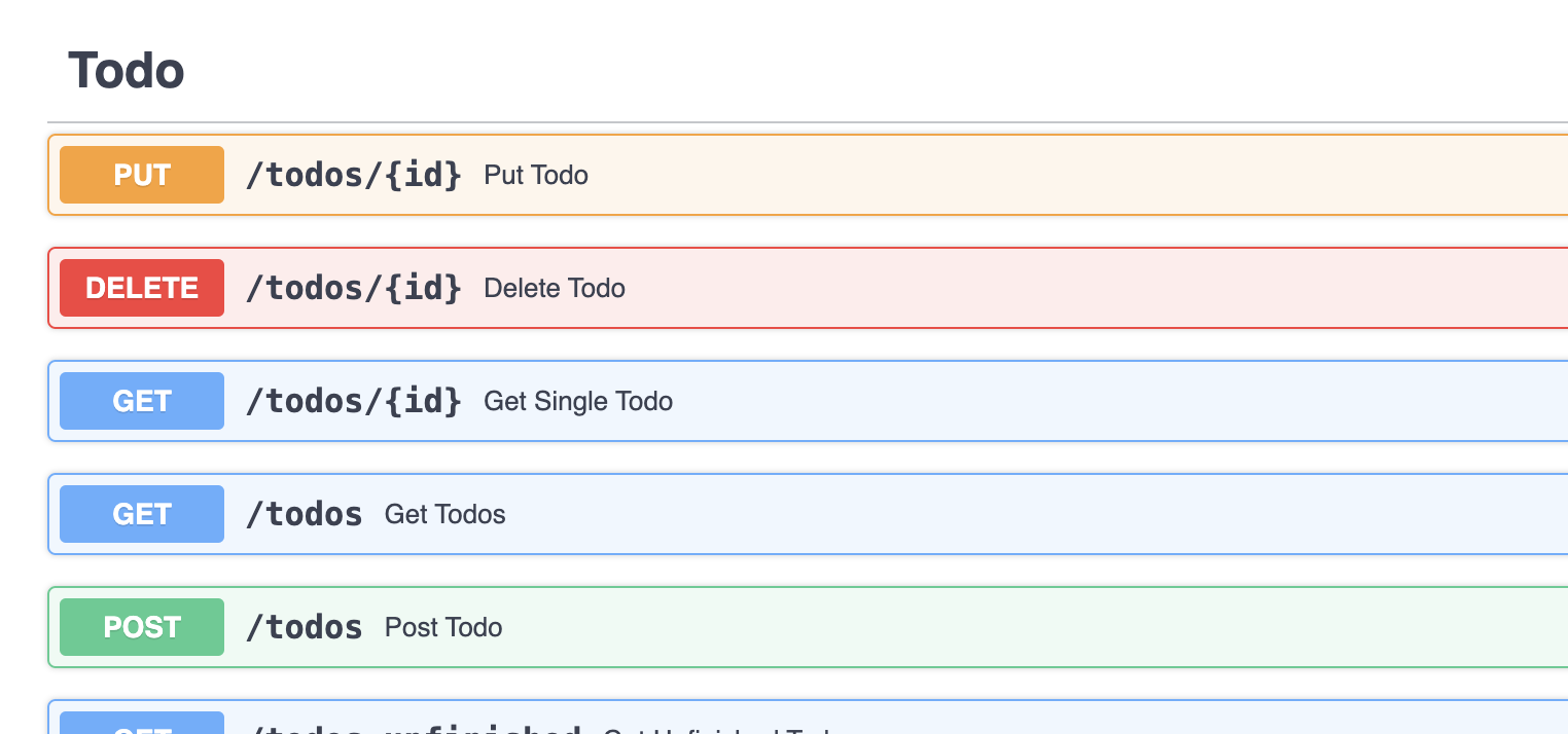 API documentation screenshot